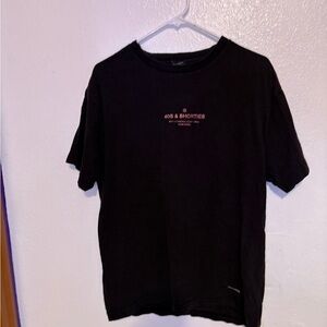 Black T-Shirt with Red Graphic